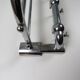 Wall-mounted coat rack Bauhaus / Art Deco in chrome metal, 1920s