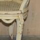 Antique French bergère window bench shabby chic