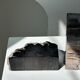 Black petrified wood bookend H17 L17 P6