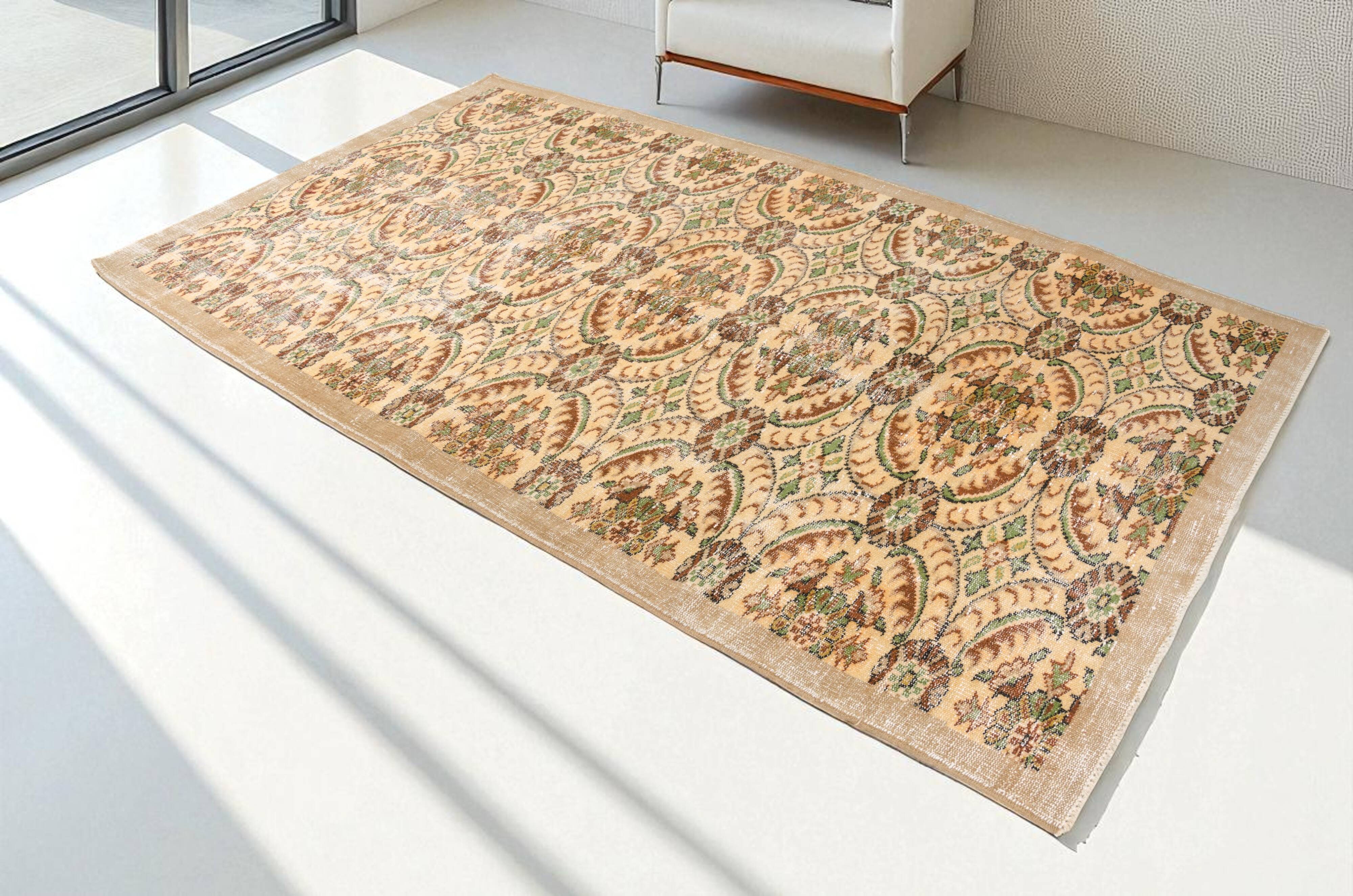 Vintage Floor Handmade Turkish Rug sku1062