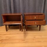 Paire de tables de chevet Italie années 1960