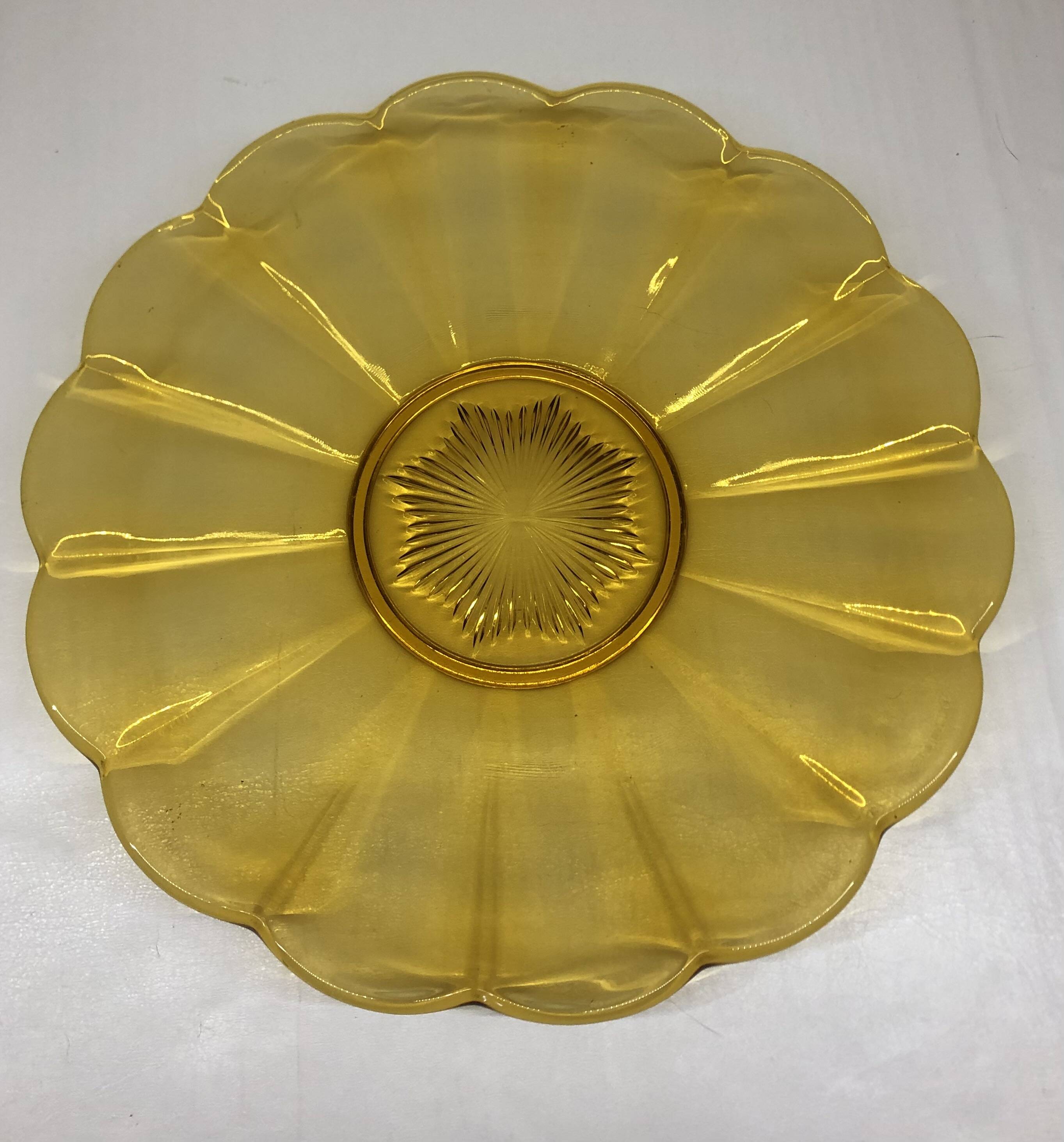 Luxval art deco dish by Val Saint Lambert