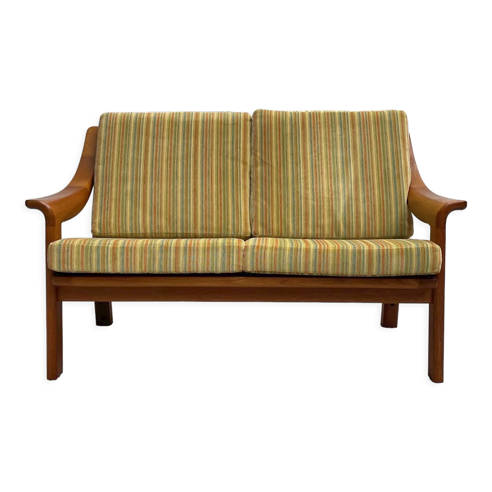 Danish teak 2 seater sofa
