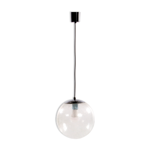 lampe suspendue globe - 1970s