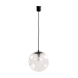 Glass globe hanging lamp by Doria Leuchten, 1970s