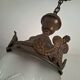 Art deco acorn hanging light fixture, antique chandelier