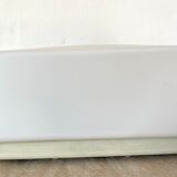 Vintage wall lamp in opaline and metal