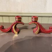 Paire de bougeoirs vintage