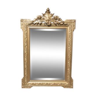 Old beveled mirror louis xv style