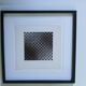 Tableau Vintage Art Optique - Victor Vasarely - Frame 40x40cm