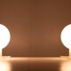 Harvey Guzzini Sirio Space Ace Acrylic Table Lamps 1970s Italy