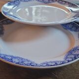 Assiettes terre de fer Boch 1890