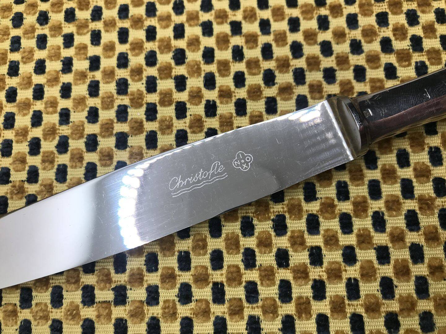 Christofle silver-plated knife, Fidélio model