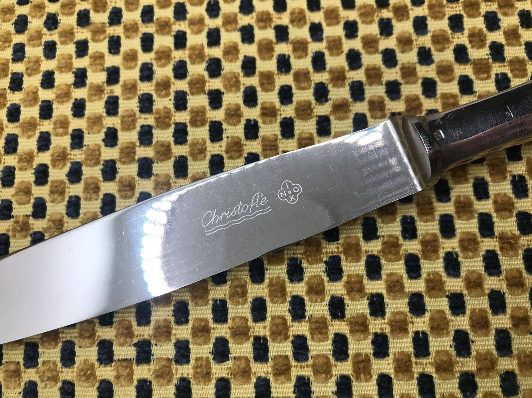 Christofle silver-plated knife, Fidélio model