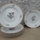6 flat plates antique porcelain KPM Berlin