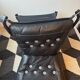 "Lounge chair 'Falcon' in black leather by Sigurd Ressel, Norway"