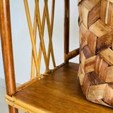 Vintage rattan shelf