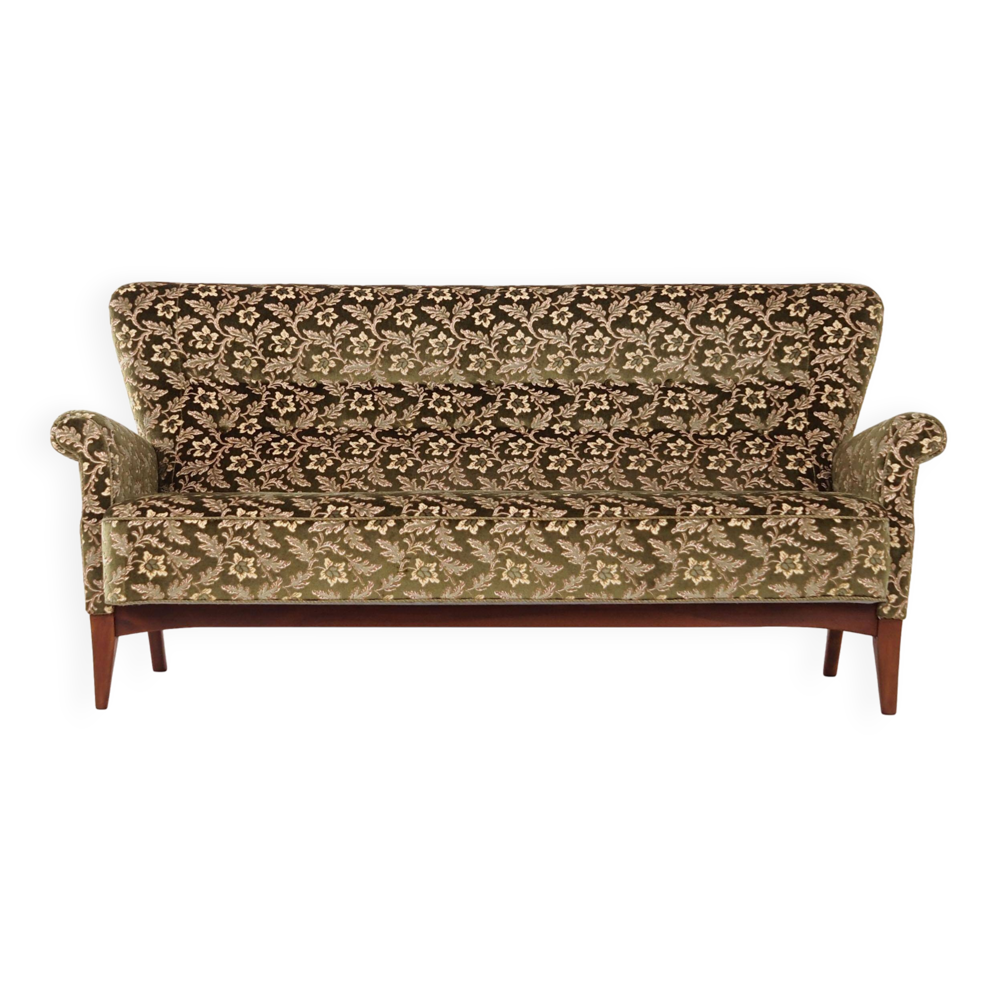 Beech sofa, Danish design, 1960s, manufacturer: Fritz Hansen