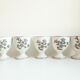 5 blueberry shells in Limoges porcelain