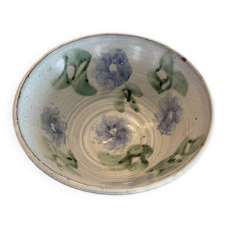 Vintage salad bowl from Vallauris signed Thiry, 24 cm