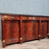 Sideboard in mahogany and mahogany feather