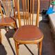 6 Baumann chairs in wood and imitation leather