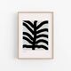 Abstract black lines giclee print, 50x70cm