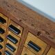 Dutch industrial apothecary cabinet in beech/pine, circa 1950s