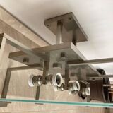 Unique Bauhaus Chrome Ceiling Lamp / Flush Mount, 1930s