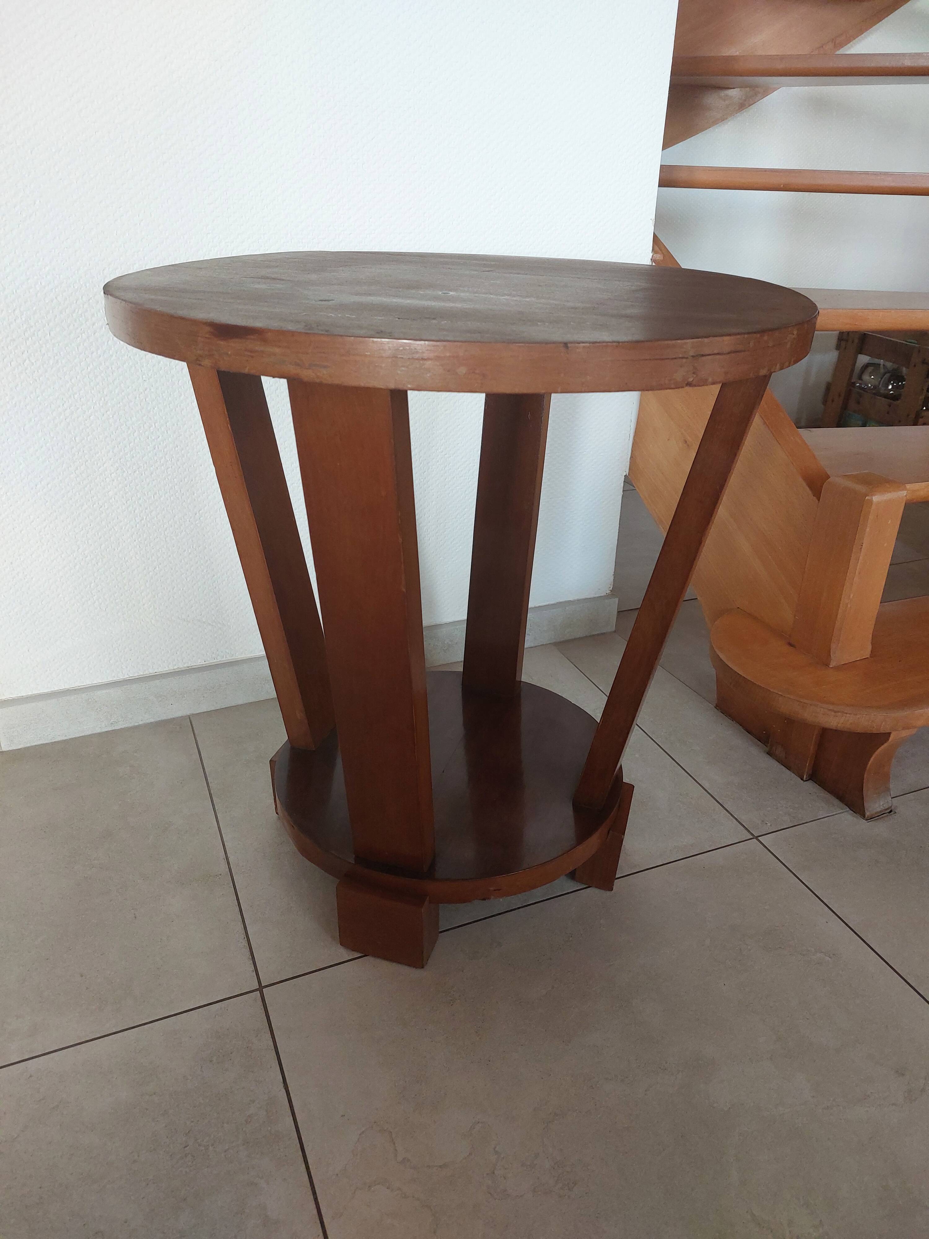 round Art Deco side table