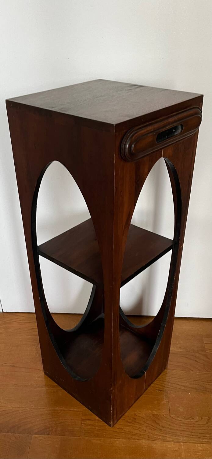 Étagère / guéridon vintage en bois