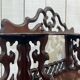 Late 19th century mahogany shelf, can be placed on a surface or hung on the wall.