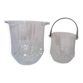 Lot 2 seaux cristal champagne glaçons