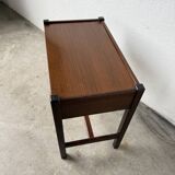 Jacques Hauville bedside table Roche Bobois mahogany