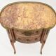 Transition style marquetry kidney chest of drawers