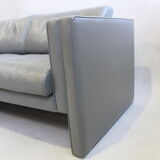 Gray leather sofa Walter Knoll, design Jürgen Lange
