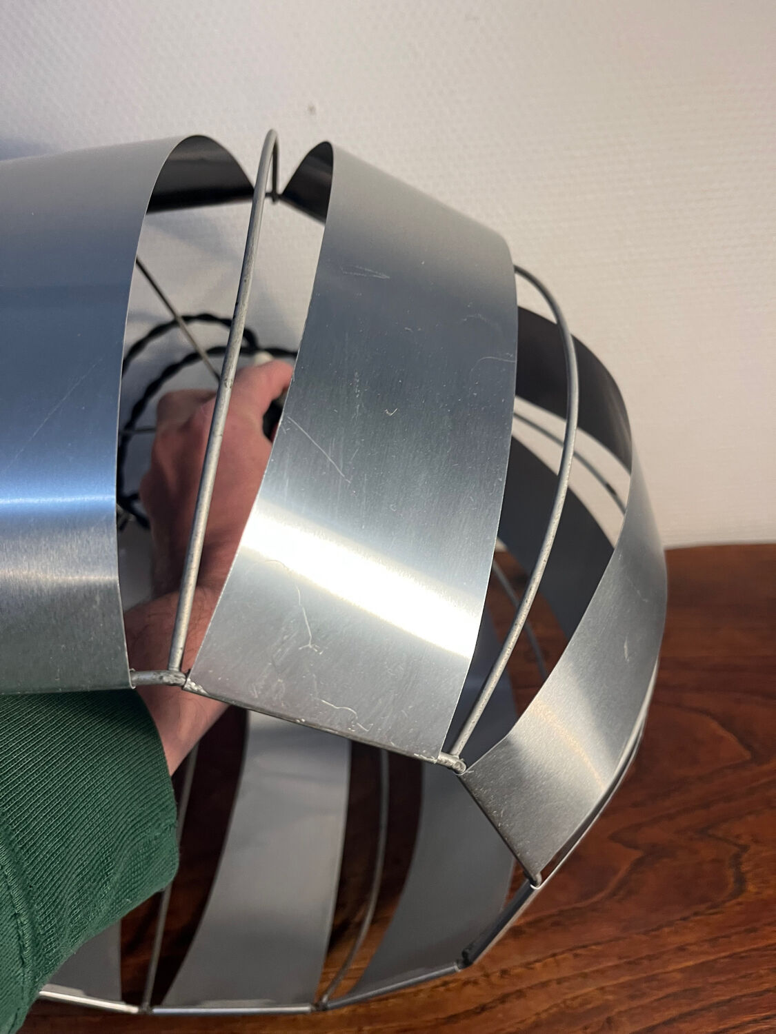 Max Sauze metal and aluminum pendant light