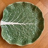 Cabbage leaf dessert plates