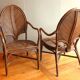 Pair of armchairs attributed to Vivai del Sud, Italy 70s/80s