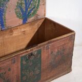 Ancienne malle avec motifs floraux (c.1920) #24