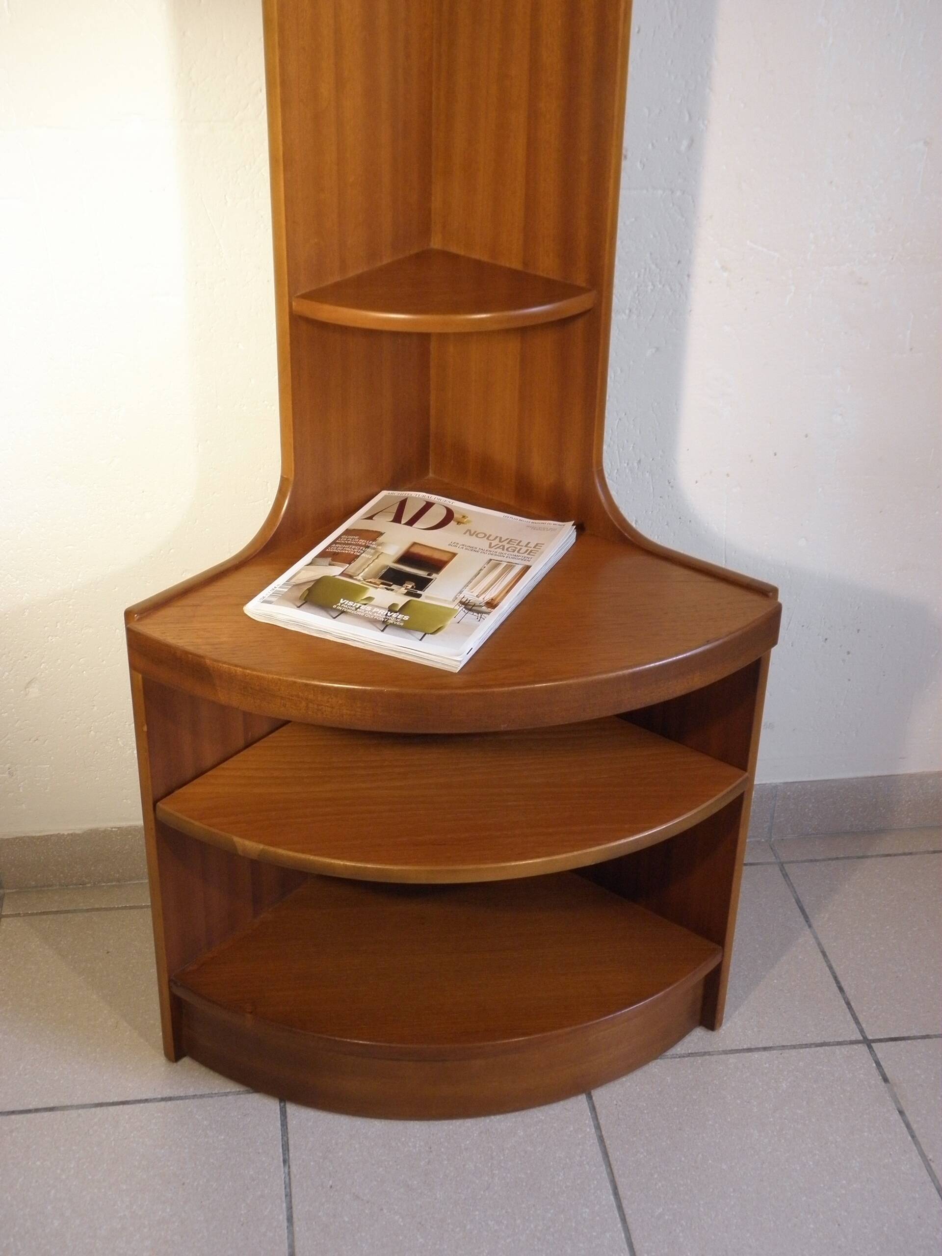 Furniture - corner shelf in teak 70s