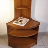 Furniture - corner shelf in teak 70s