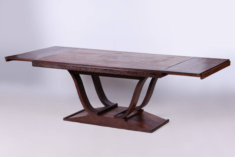 Art Deco Folding Table in Wengé, France, 1920s