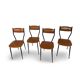 Chaises italiennes du milieu du siècle, années 1960.