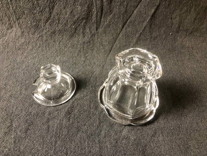 Vintage Baccarat Crystal Mustard/Jam/Honey Jar, Harcourt Missouri Model, Fr