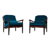 Pair of Scandinavian teak armchairs, 1960