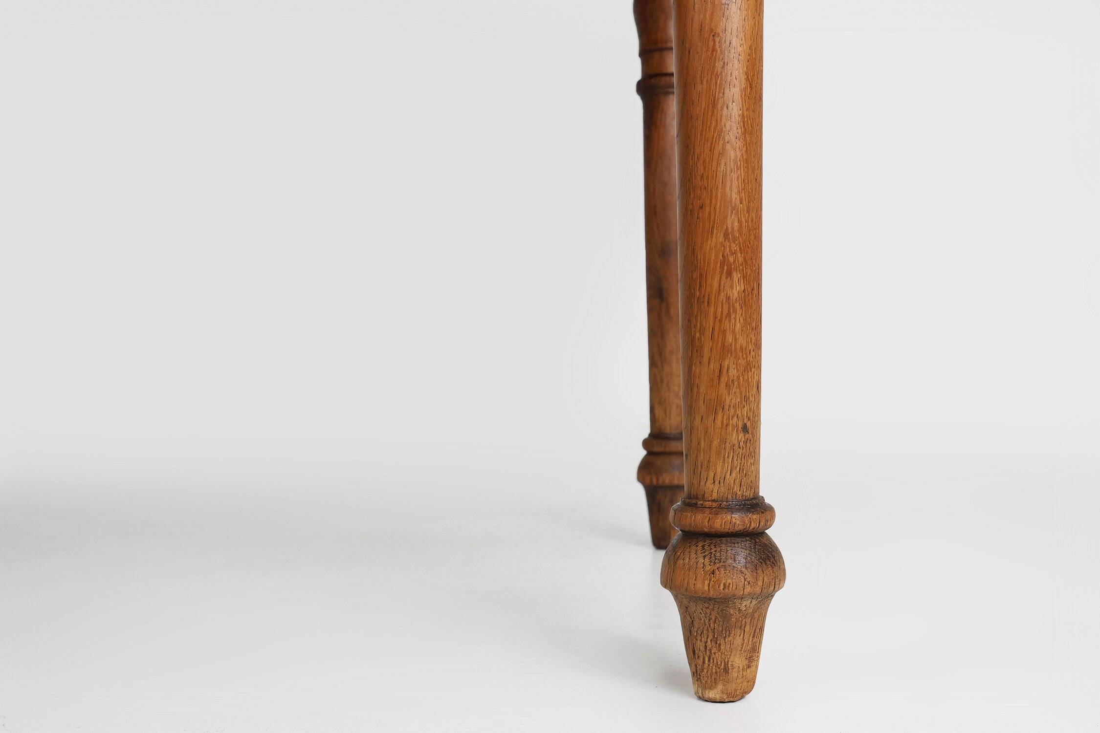 Rustic Farmhouse Table in Oak, France, 1850s