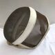 Former pair fencing fencing metal grid, white leather vintage sport