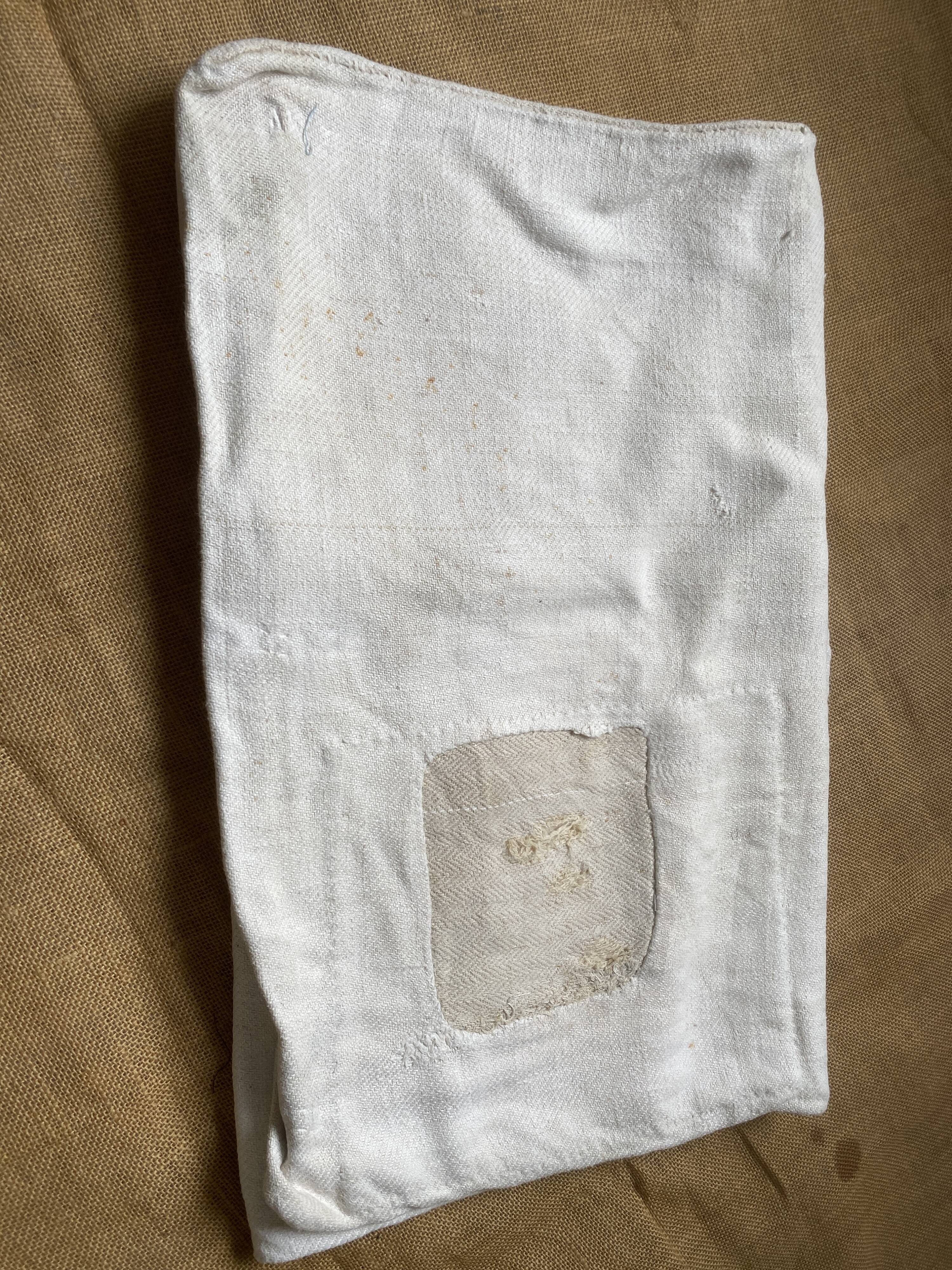 Old hemp grain bag
