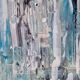 Framed abstract painting painting
